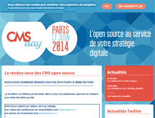 Tablet Screenshot of cmsday.fr